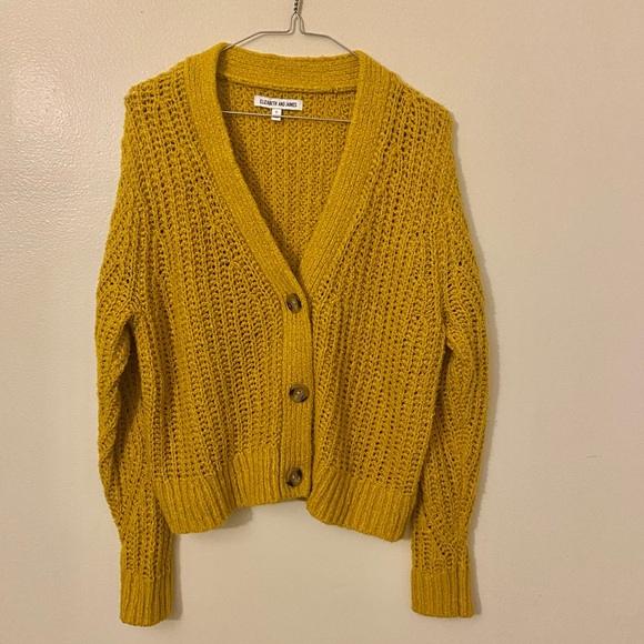 Elizabeth and James Sweaters - Elizabeth and James Mustard Yellow Knit Sweater Small